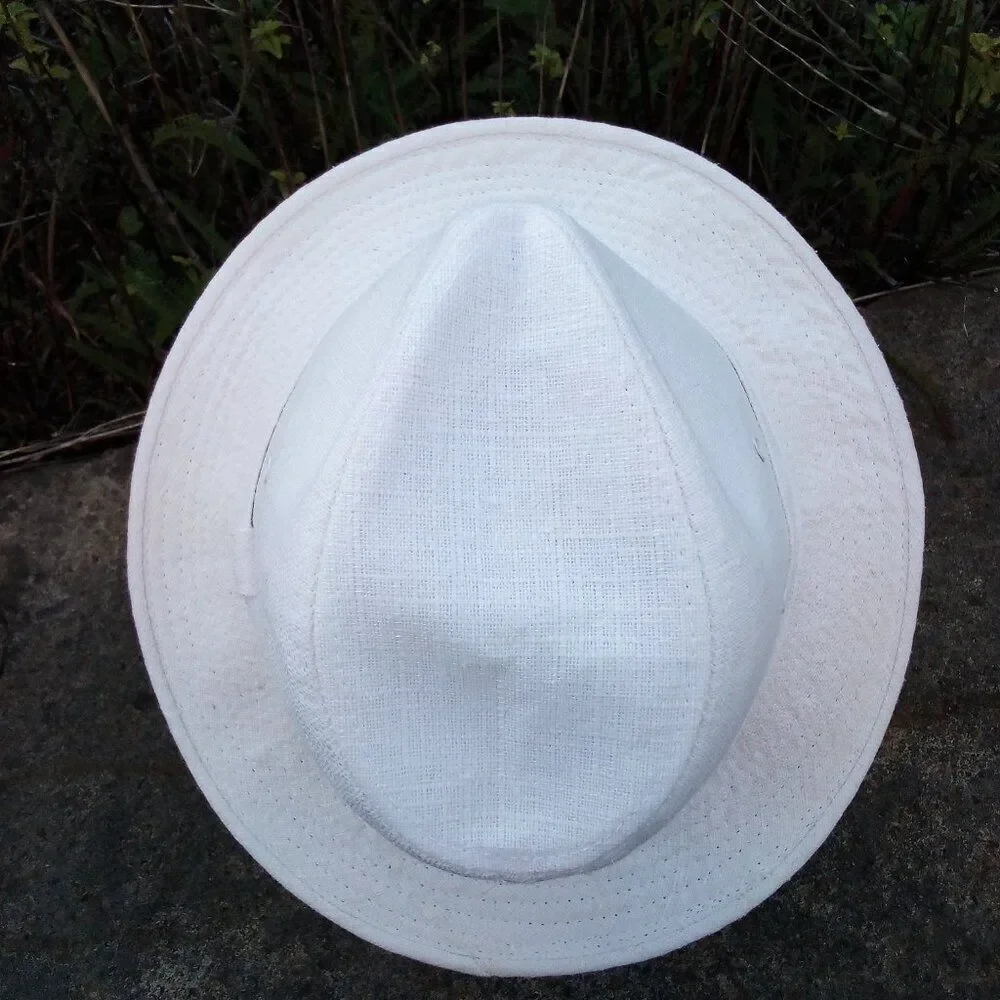 Vintage Youngan Fedora Hat White